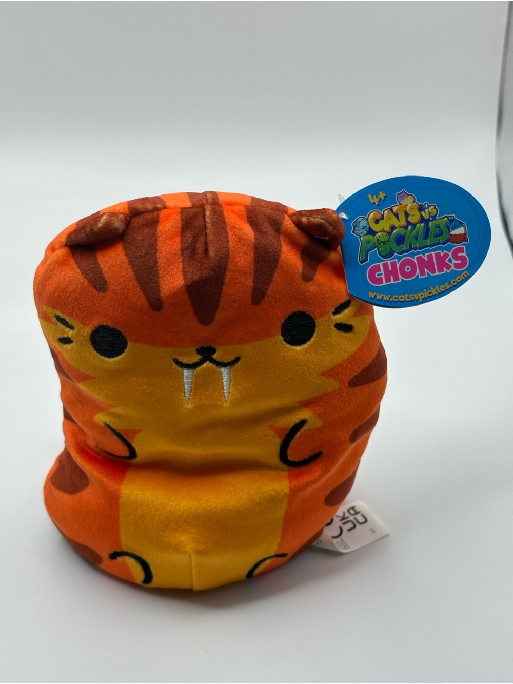 NEW Lot of 4 Cats vs Pickles 5” Beanbag Plush Chonks EDGAR CLOWNIE NIMBUS TIGRA - Picture 6 of 11